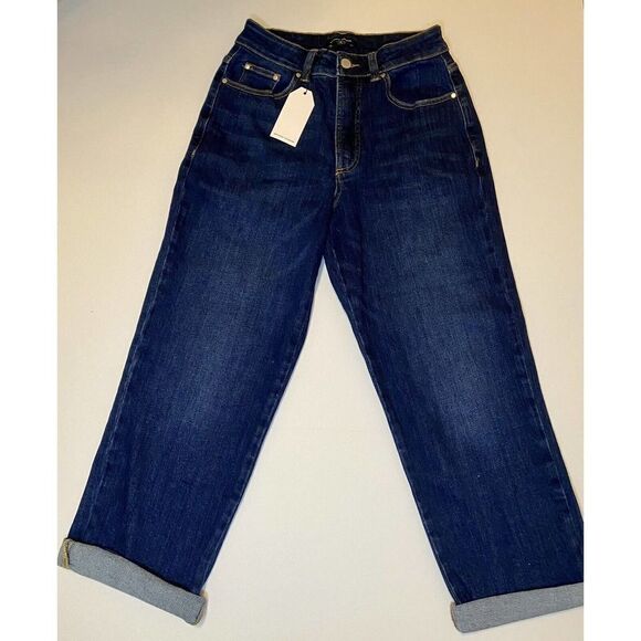 Universal Standard Donna High Rise Curve Straight Jeans 27", Blue, USA W Size 4 - Picture 2 of 5